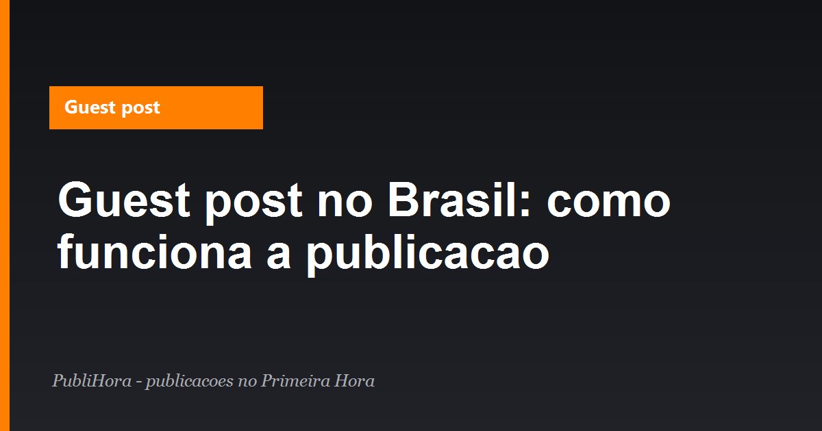 Capa: guest post no Brasil